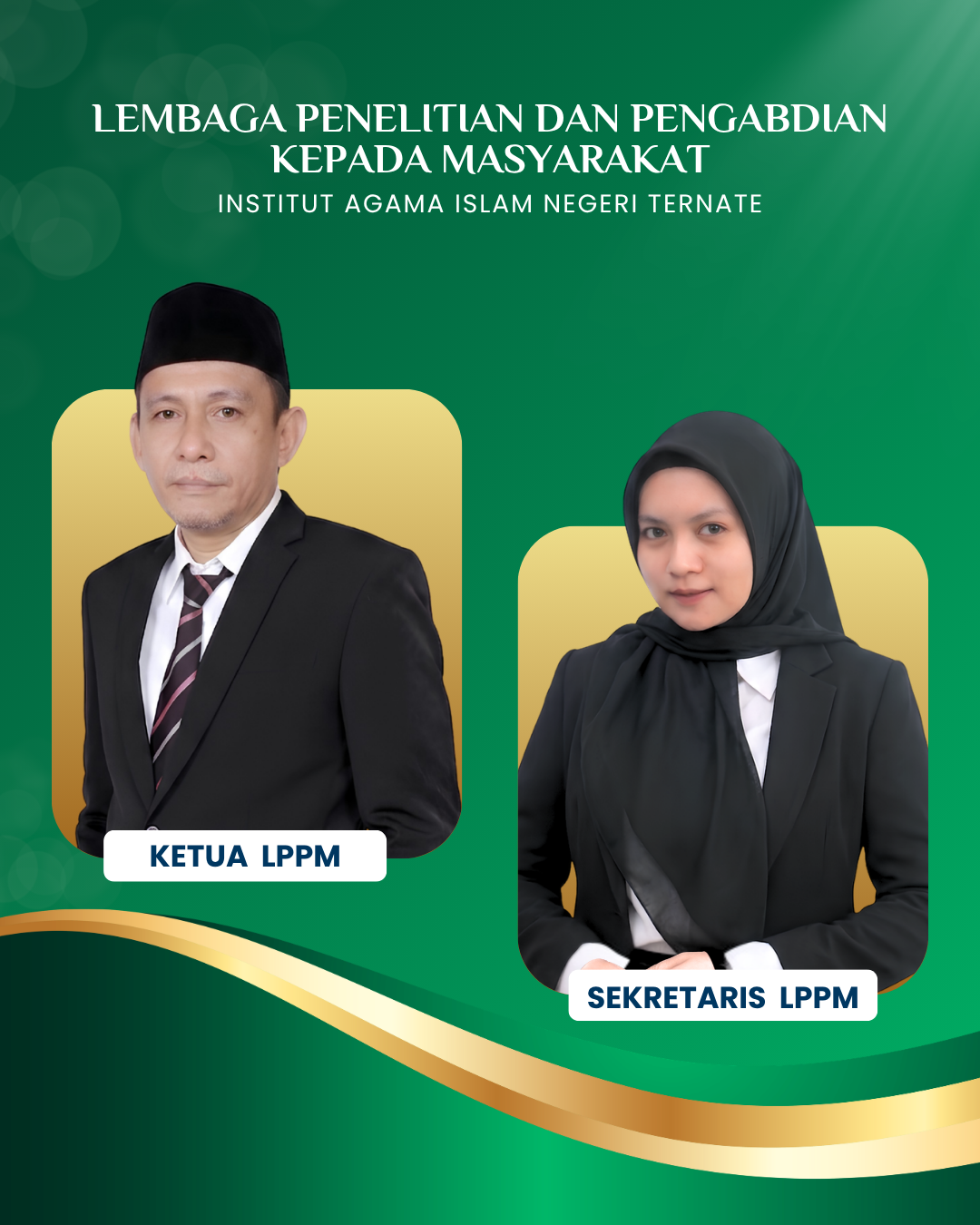 Ketua & Sekretaris LPPM IAIN Ternate